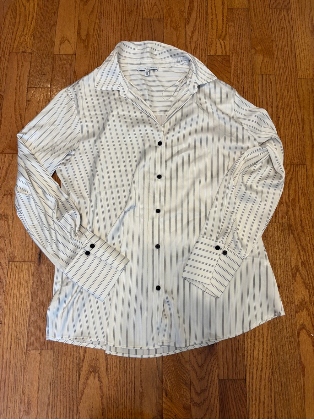 Men's White Striped Dress Shirt - Classic Tailored Fit
